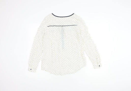Womens UK Size 8 Monsoon White Basic Blouse