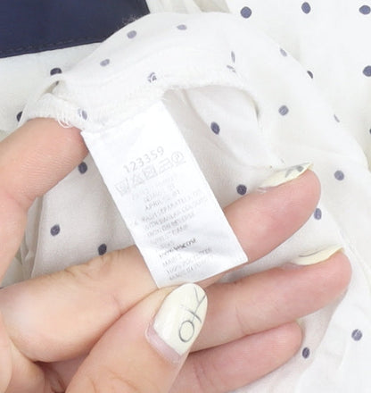 Womens UK Size 8 Monsoon White Basic Blouse