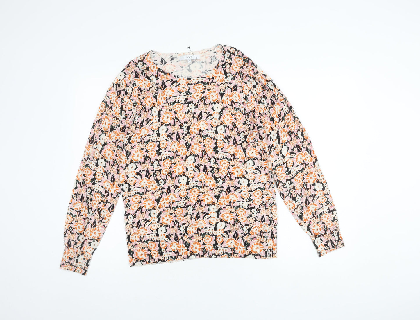 Womens UK Size 12 NEXT Multicoloured Jersey Blouse