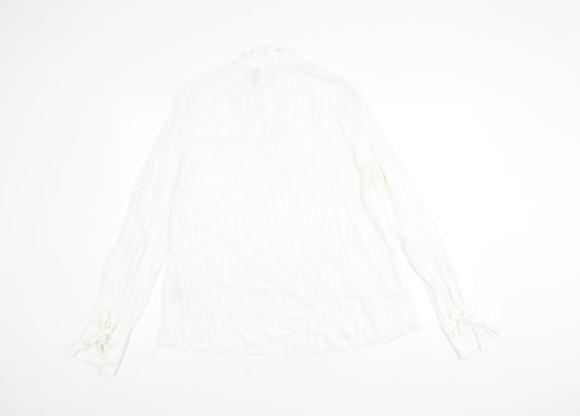 Y.A.S Women’s White Long Sleeve Top - M