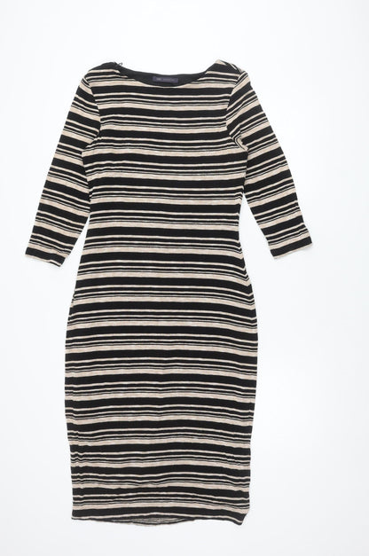 Marks and Spencer Women's Black Midi Dress - UK 12