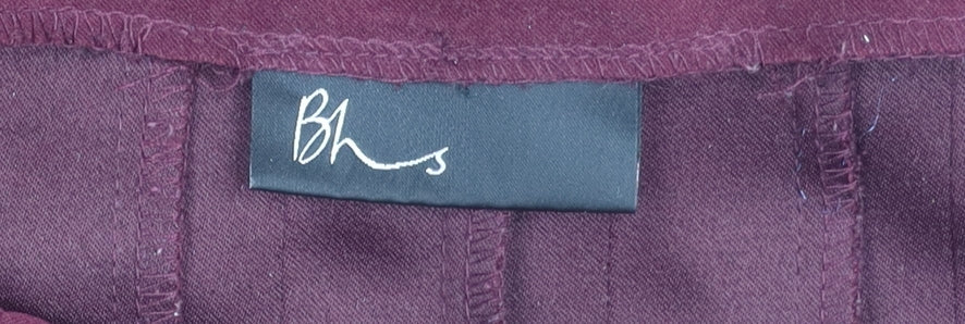 BHS Women's Red Pleated Skirt Size 12