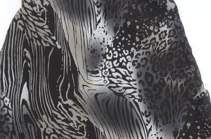 Marks and Spencer Women's Black Flare Skirt - Size 12