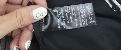 Marks and Spencer Women's Black Flare Skirt - Size 12