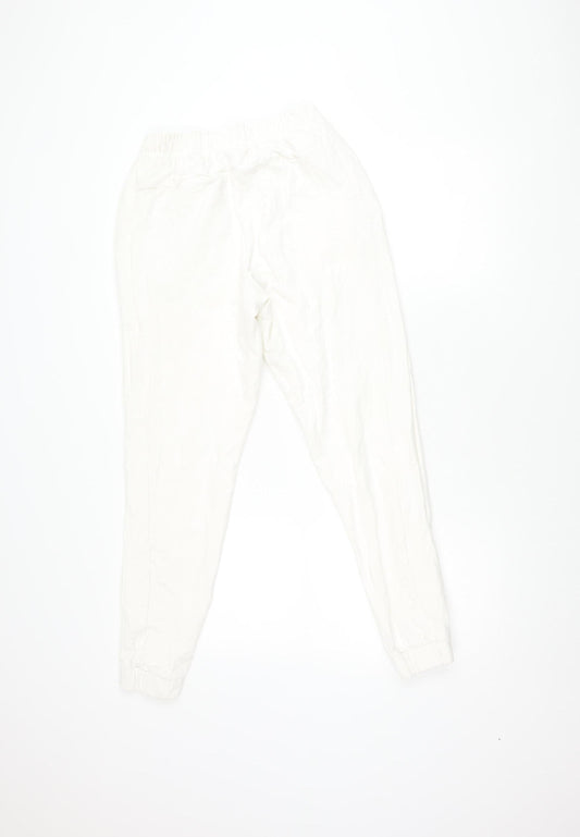 Venice Beach Unisex White Jogger Trousers Size 8