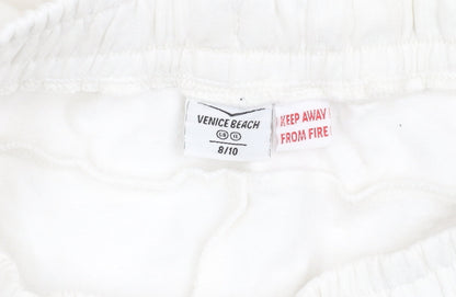 Venice Beach Unisex White Jogger Trousers Size 8
