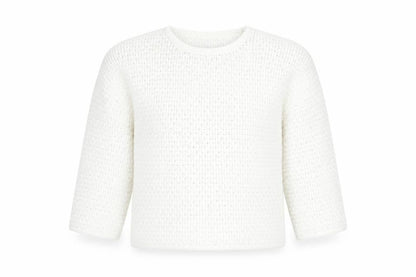 Womens UK Size M Marks and Spencer White Pullover Jumper