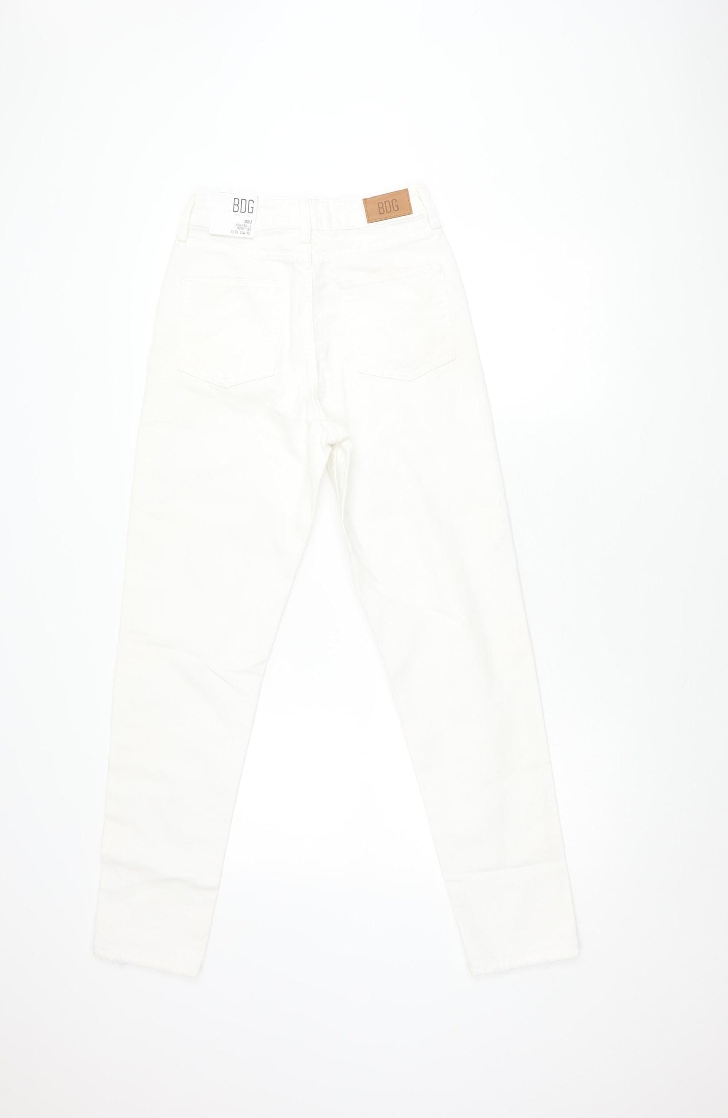 BDG Urban Outfitters Women’s White High Rise Mom Jeans, W25 L32