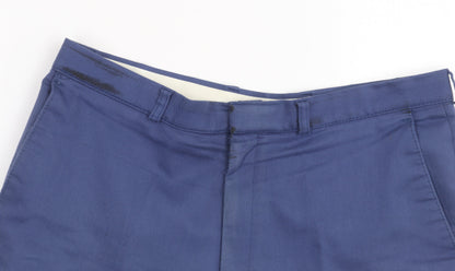 Marks and Spencer Men's Blue Trousers, 34 Regular