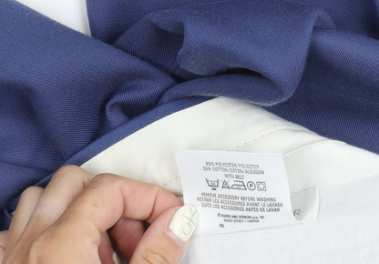 Marks and Spencer Men's Blue Trousers, 34 Regular