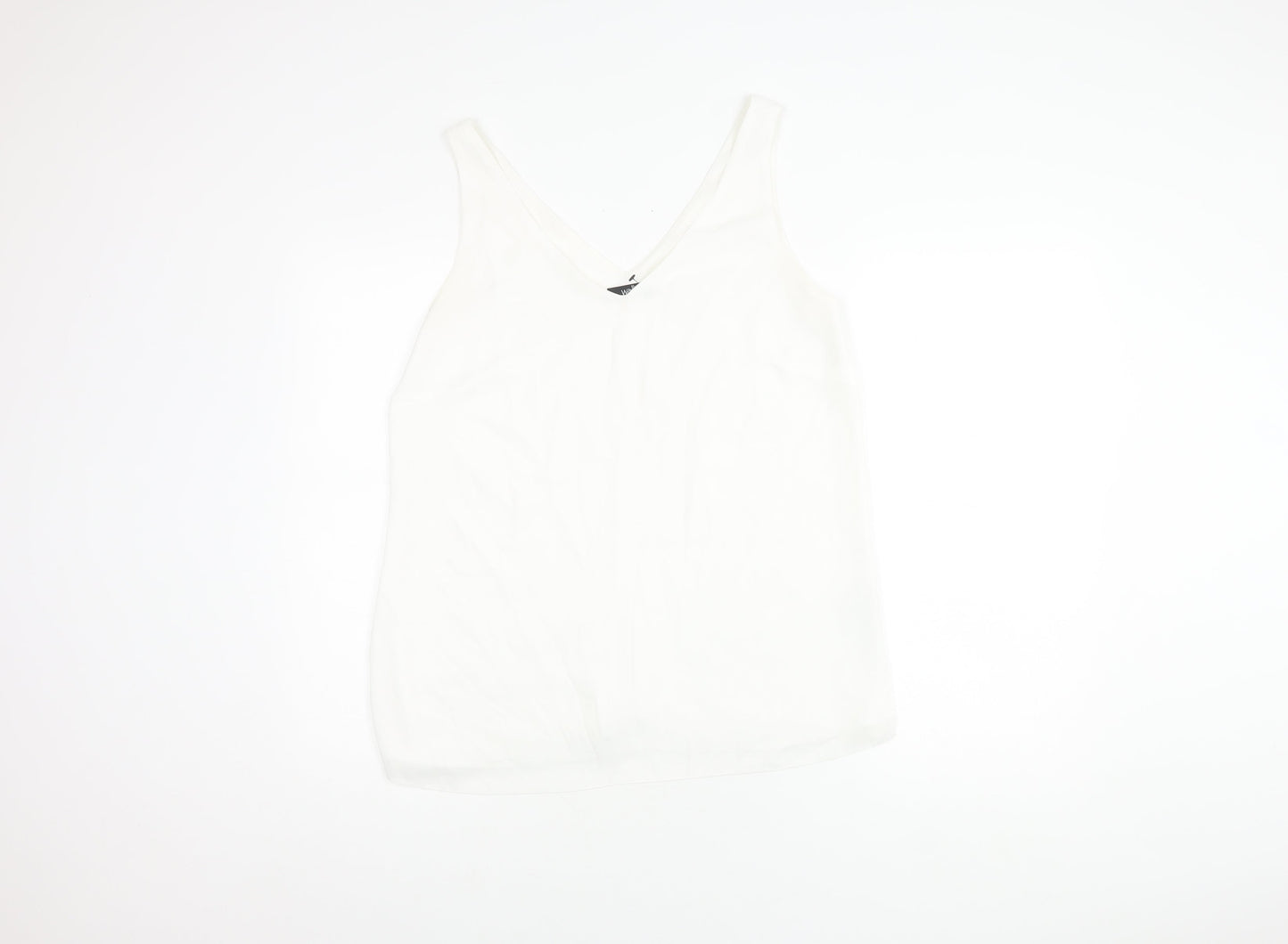 Womens UK Size 12 Wallis White Basic Tank