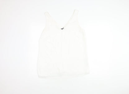 Womens UK Size 12 Wallis White Basic Tank