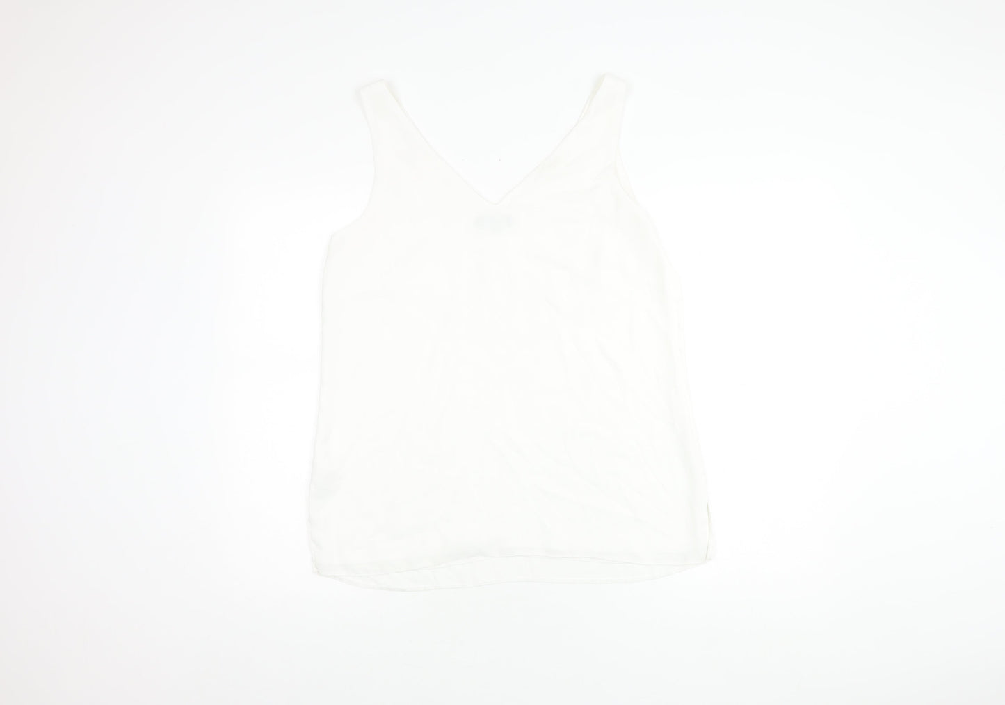 Womens UK Size 12 Wallis White Basic Tank
