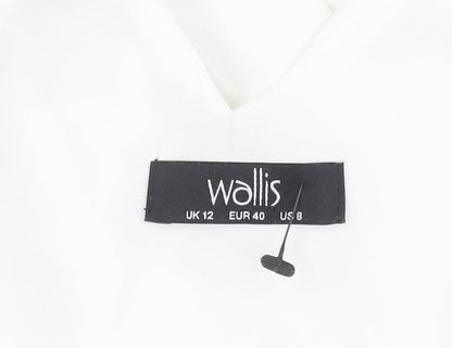 Womens UK Size 12 Wallis White Basic Tank