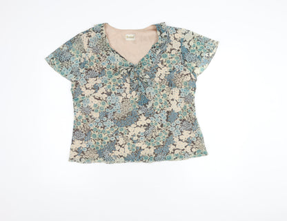 Womens UK Size 16 Roman Originals Multicoloured Basic Blouse