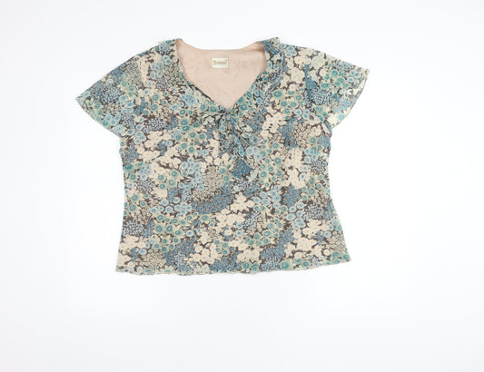 Womens UK Size 16 Roman Originals Multicoloured Basic Blouse