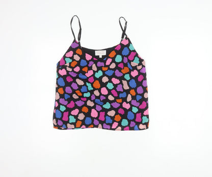 Womens UK Size 10 Dancing Leopard Multicoloured Camisole Blouse