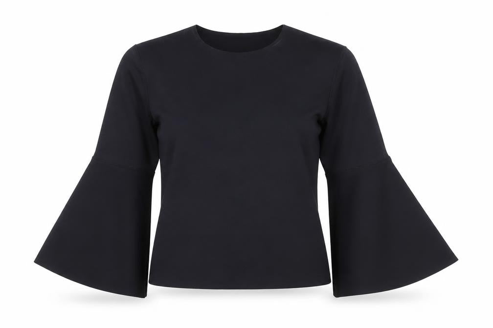 Womens UK Size 8 Topshop Black Basic T-Shirt