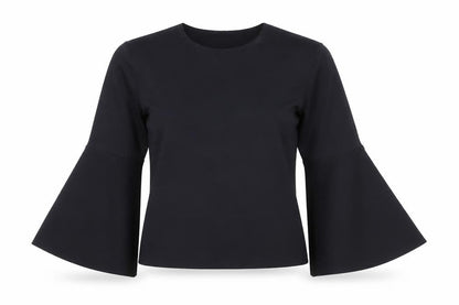 Womens UK Size 8 Topshop Black Basic T-Shirt