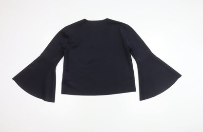 Womens UK Size 8 Topshop Black Basic T-Shirt