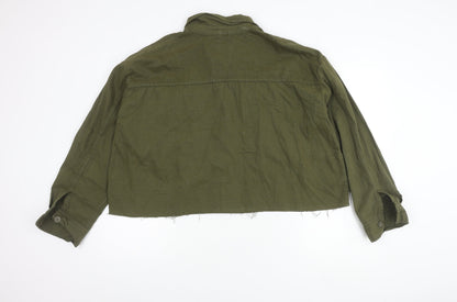 Womens UK Size 14 Topshop Green Basic Jacket