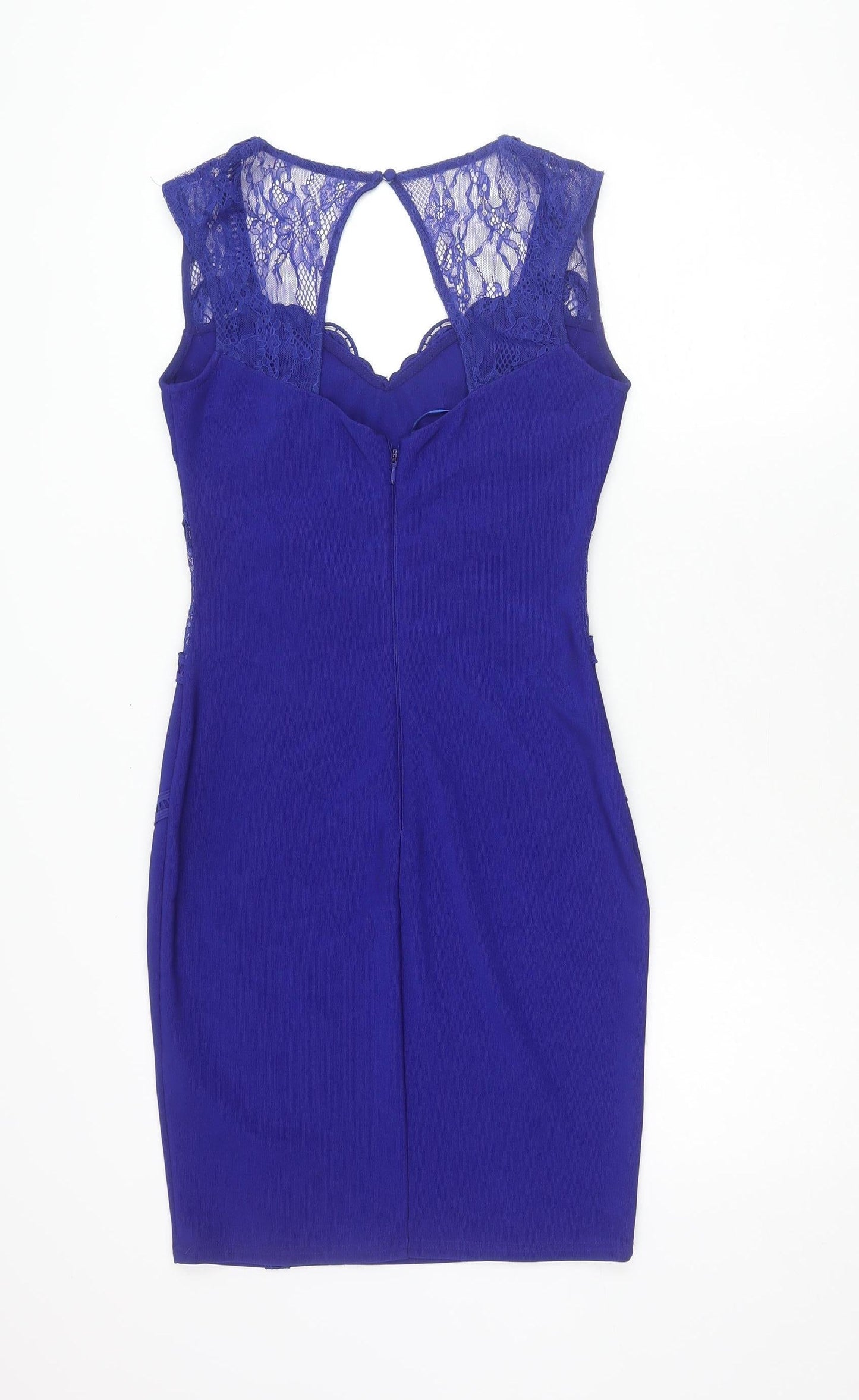 Lipsy London Women's Blue Bodycon Dress Size 10