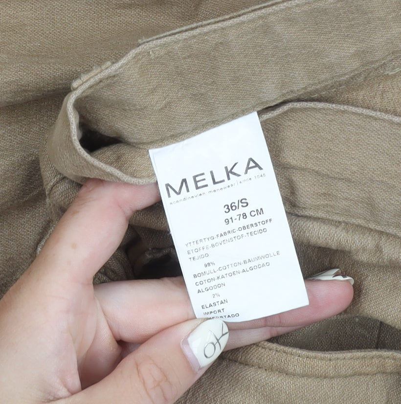 Melka Beige Men's Chino Trousers, Size S - Excellent Condition