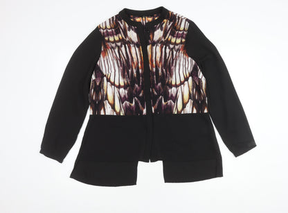 Womens UK Size 12 Kaleidoscope Black Basic Blouse