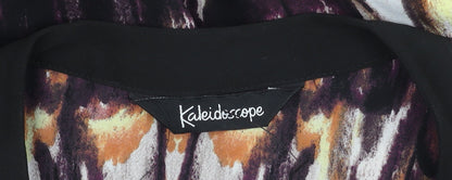 Womens UK Size 12 Kaleidoscope Black Basic Blouse