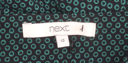Womens UK Size 10 NEXT Multicoloured Basic Blouse
