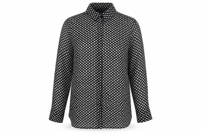 Womens UK Size 10 French Connection Black Basic Button-Up