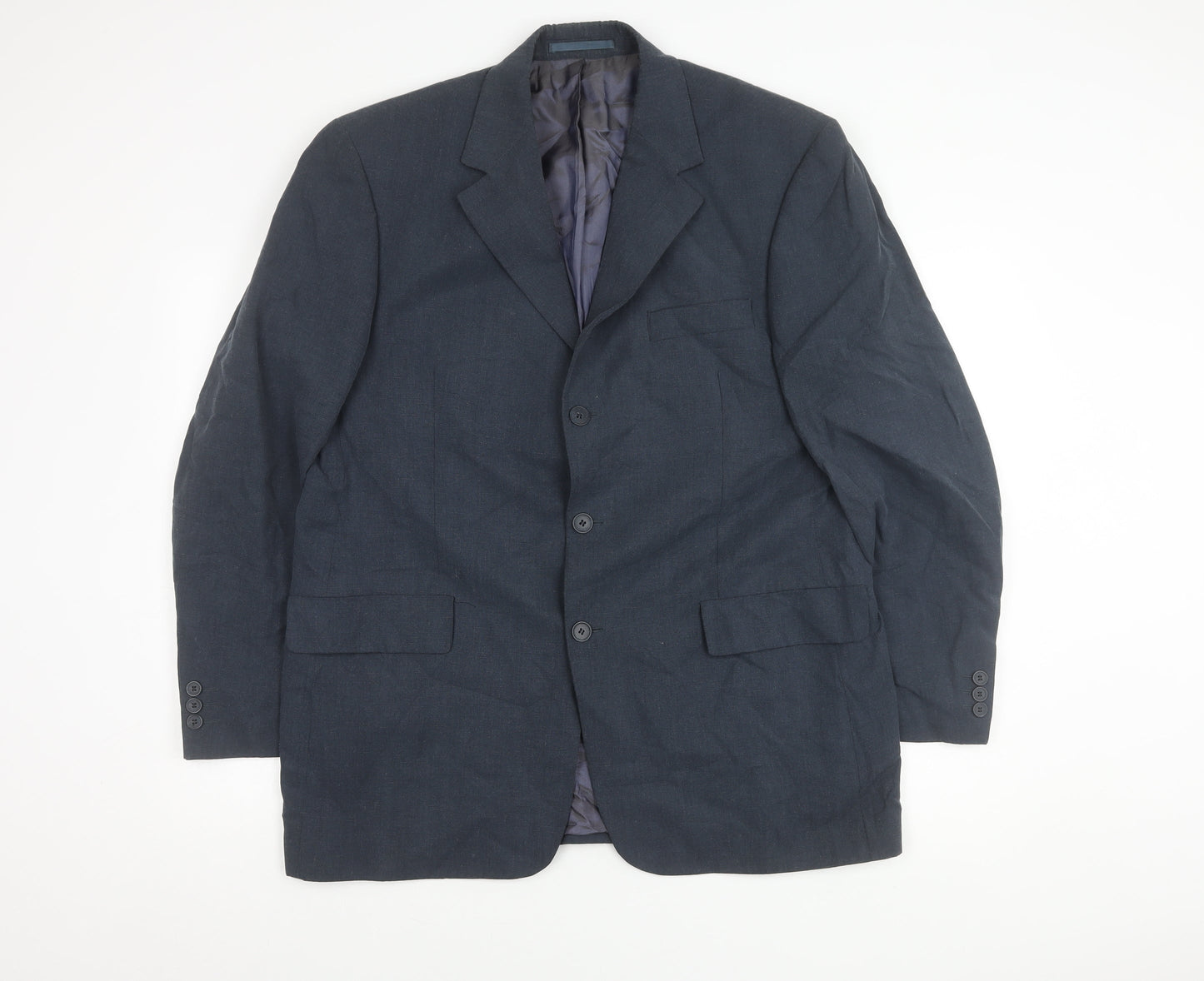 Mens UK Size 42 Austin Reed Regular Blue Suit Jacket