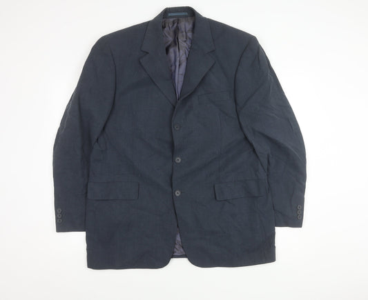 Mens UK Size 42 Austin Reed Regular Blue Suit Jacket