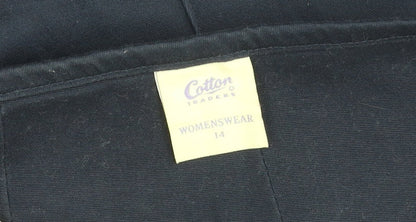 Cotton Traders Women's Black Pencil Skirt Size 14