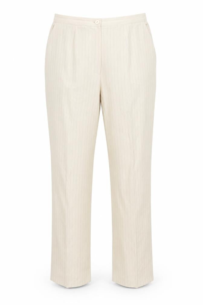 Unisex Adultss UK Size 16 Klass Regular Fit Casual Beige Trousers
