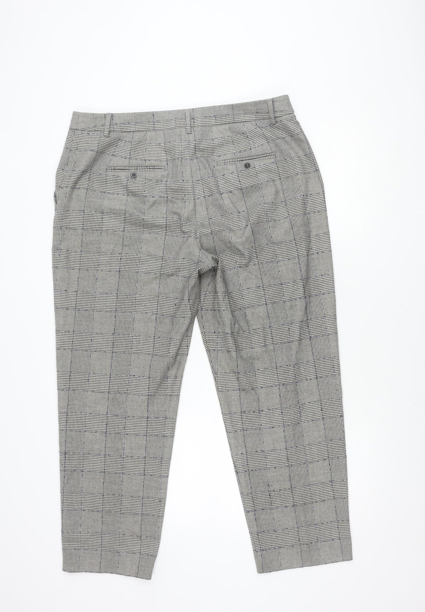 Marks and Spencer Unisex Checked Trousers Size 16