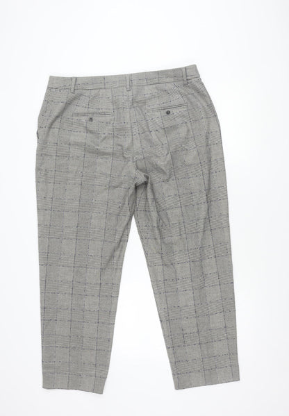 Marks and Spencer Unisex Checked Trousers Size 16