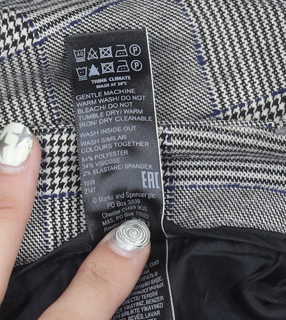 Marks and Spencer Unisex Checked Trousers Size 16