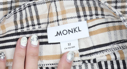 Womens UK Size 4 Monki A-Line Twill Skirt