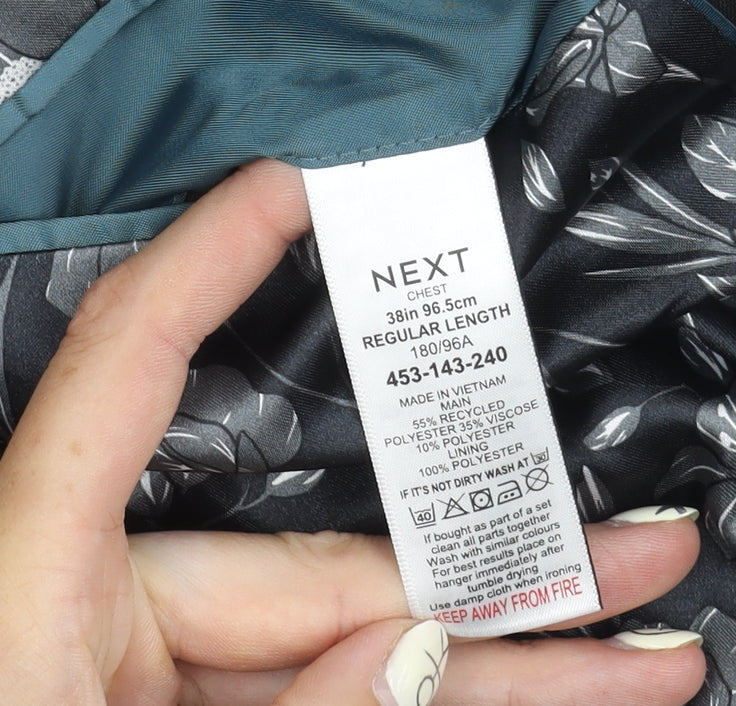 Mens UK Size 38 NEXT Regular Black Suit Jacket
