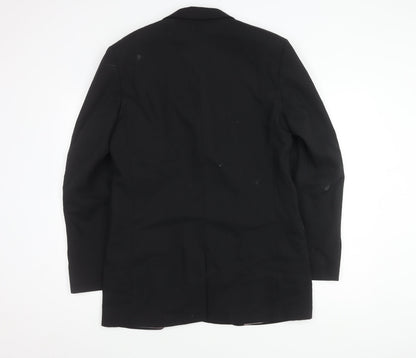 Mens UK Size 40 Jonathan Adams Regular Black Suit Jacket