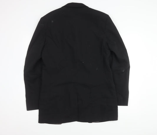 Mens UK Size 40 Jonathan Adams Regular Black Suit Jacket