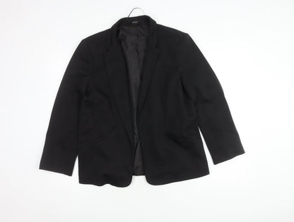 Oasis Women's Black Blazer Size 16 Lined Business