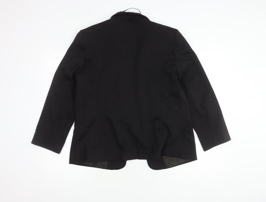 Oasis Women's Black Blazer Size 16 Lined Business