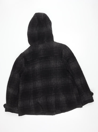 Womens UK Size 20 New Look Black Duffle Coat