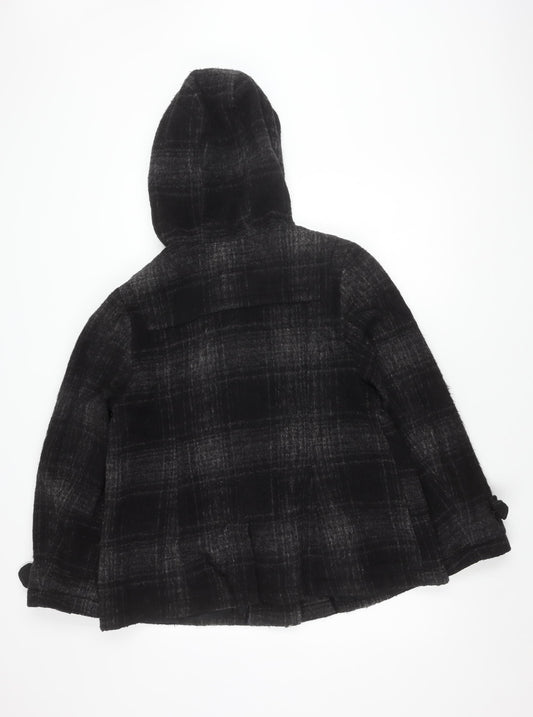 Womens UK Size 20 New Look Black Duffle Coat