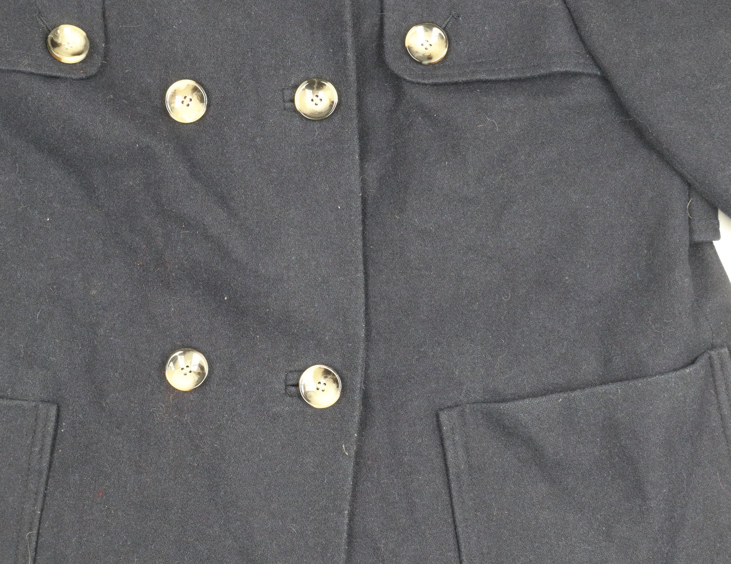 Womens UK Size 12 Topshop Black Pea Coat