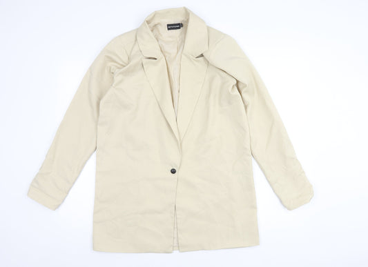 PrettyLittleThing Women's Beige Blazer Size 6