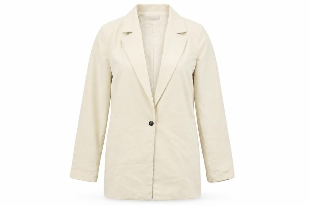 Womens UK Size 6 PRETTYLITTLETHING Regular Beige Blazer