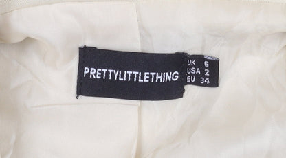 PrettyLittleThing Women's Beige Blazer Size 6